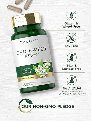 Miniatura 4 de Carlyle Cápsulas de pamplina | 1,000 mg | 120 unidades | Sin OMG, extracto sin gluten | Suplemento de hierbas