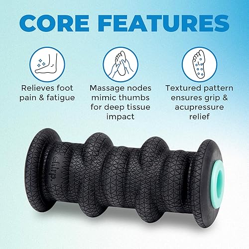 Miniatura 9 de Chirp Wheel XR - Rodillo de pie  Masaje de pies de tejido profundo dirigido para fascitis plantar y fatiga del pie, alivio del dolor de arco y