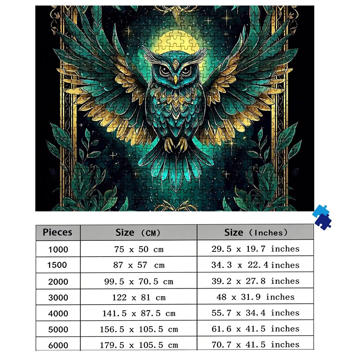 Puzzle 2000 elementów, drewniane puzzle dla dorosłych – Impossible Puzzle 99,5 x 70,5 cm, niffy myślenie i sport myślenia dla kobiet i mężczyzn, gra rodzinna na wieczory z grami, prezent dla kobiet