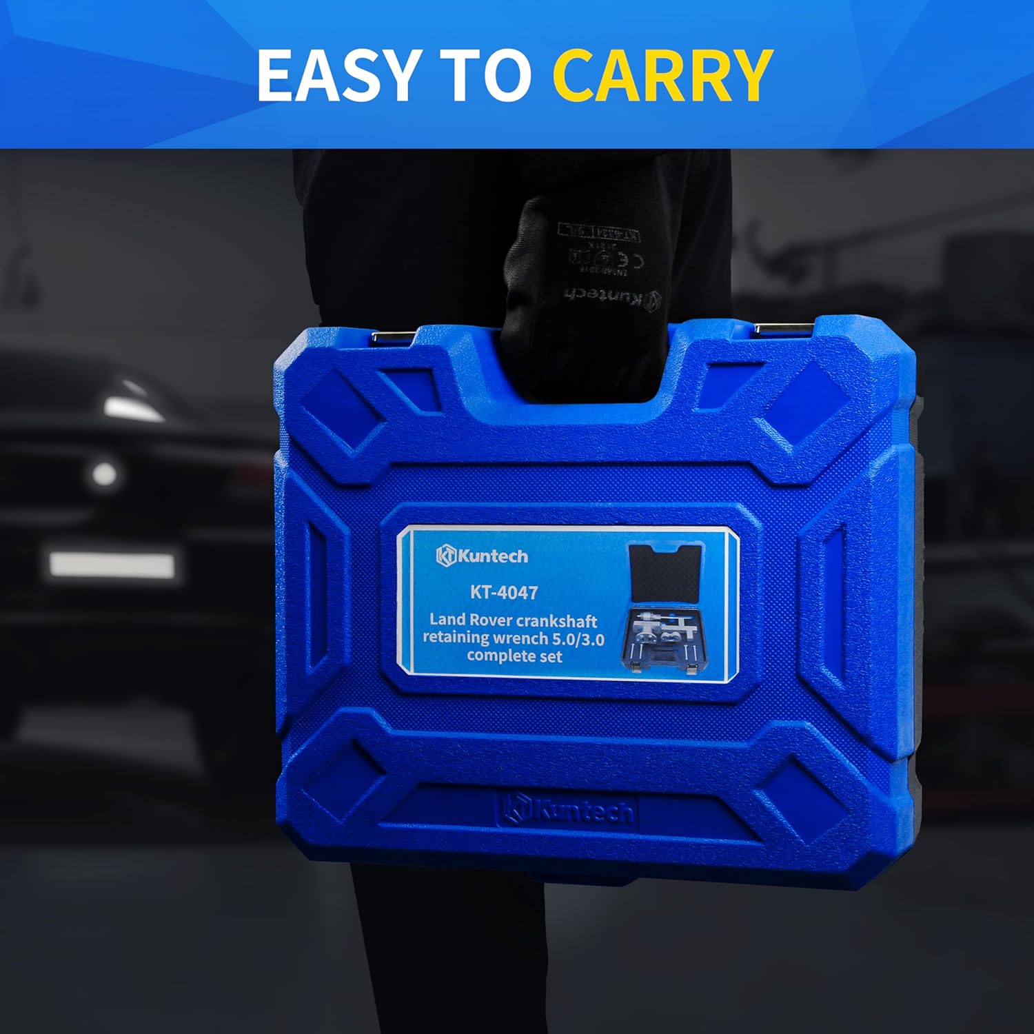 Crankshaft Pulley Puller Tool, Crankshaft Damper Remover Puller with Jaguar Land Rover 3.0lt (V6), 5.0lt (V8), OEM: 303-1437 303-1438 303-1439 303-1440 303-1441