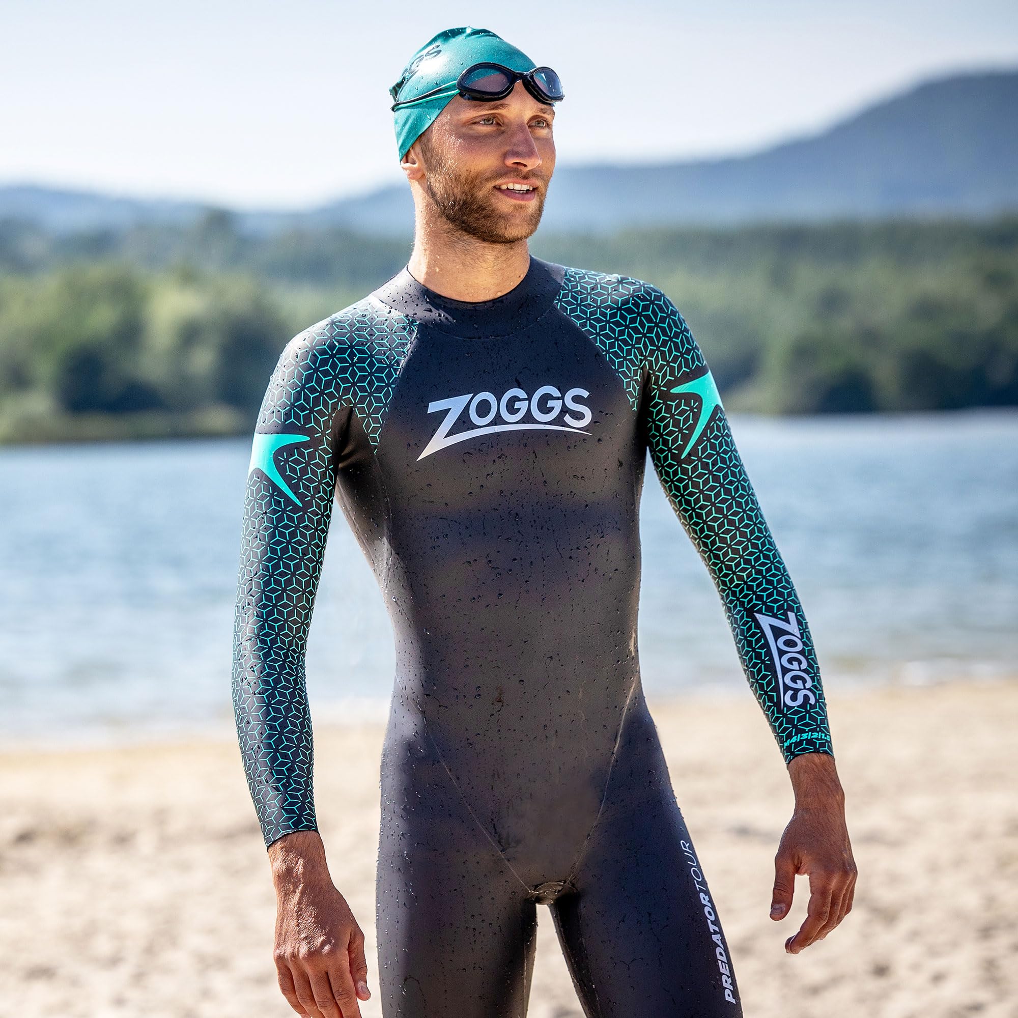 Zoggs Easy Fit Eco Cap Green, Adult - Image 3