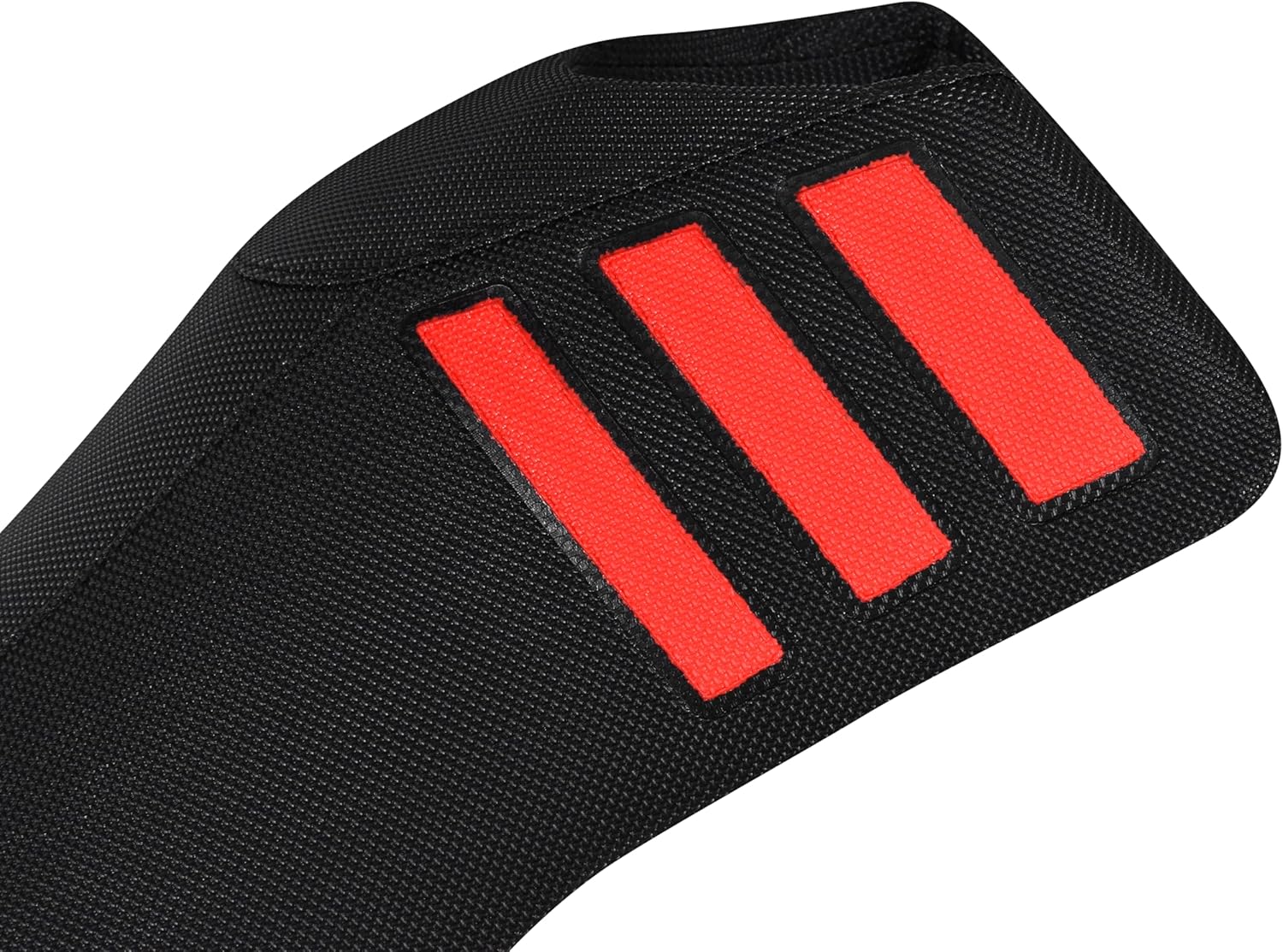 Enjoy Mfg Seat Cover - Compatible with Yamaha 1985-1988 Badger YFM 80 Seat Cover All Black Standard - #448 (RED Racing Stripes)
