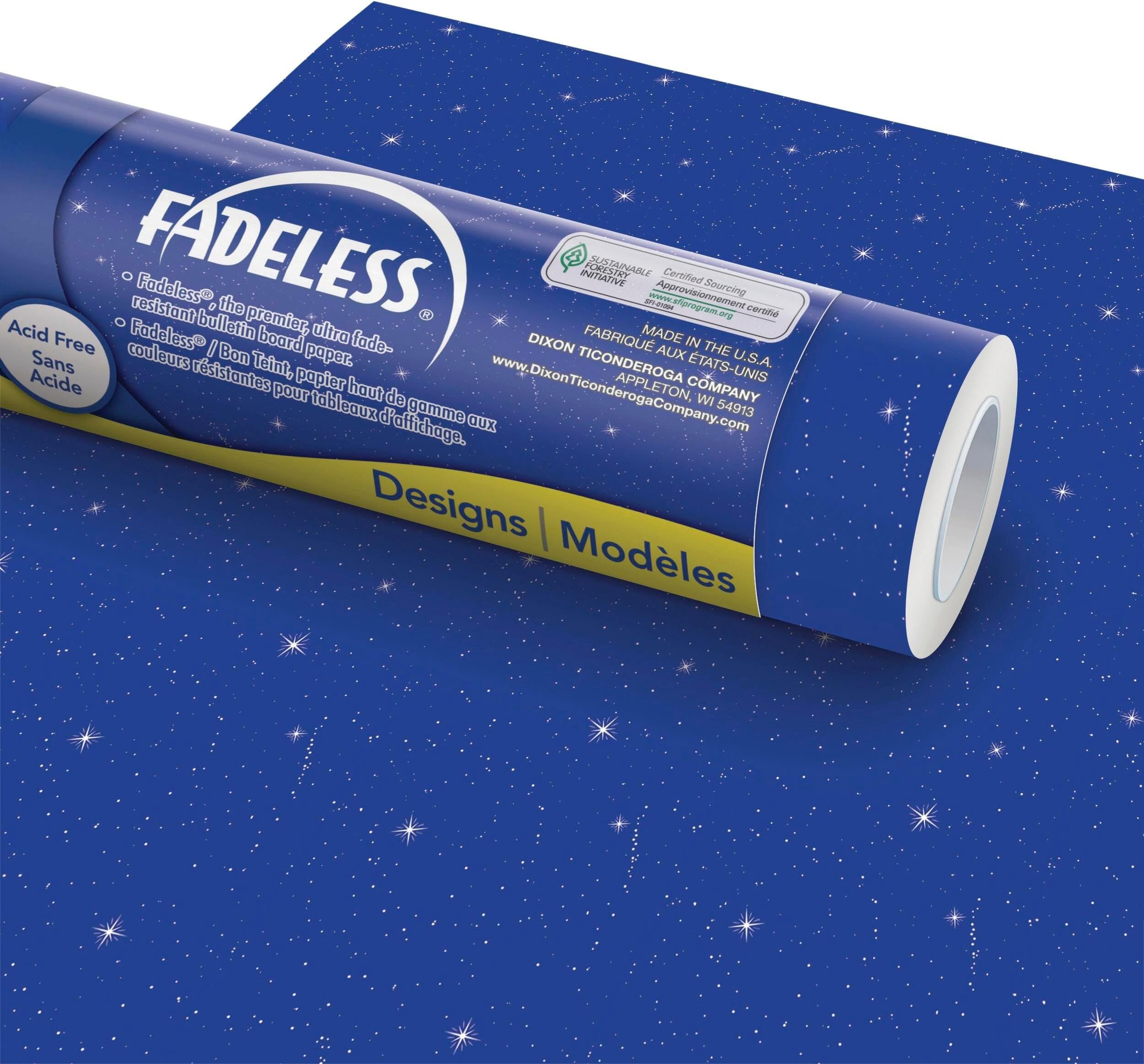 Bulletin Board Paper, Fade-Resistant Paper for Classroom Decor, 48” x 12’, Night Sky, 1 Roll