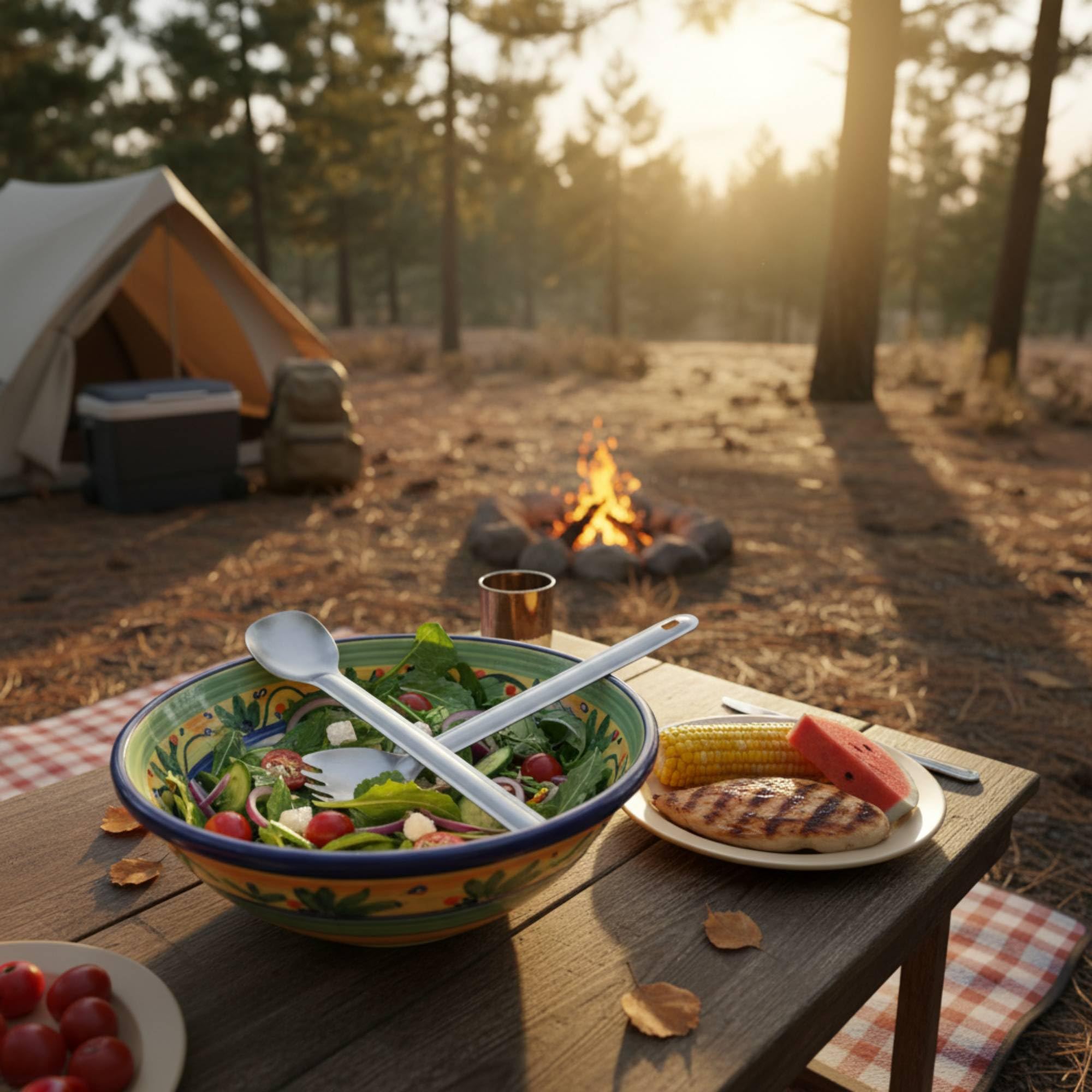 Titanium Spork, 2 sztuki tytanowych łyżek z długim uchwytem, sztućce outdoorowe, wielofunkcyjne łyżki na kemping, wędrówki i przygody na świeżym powietrzu