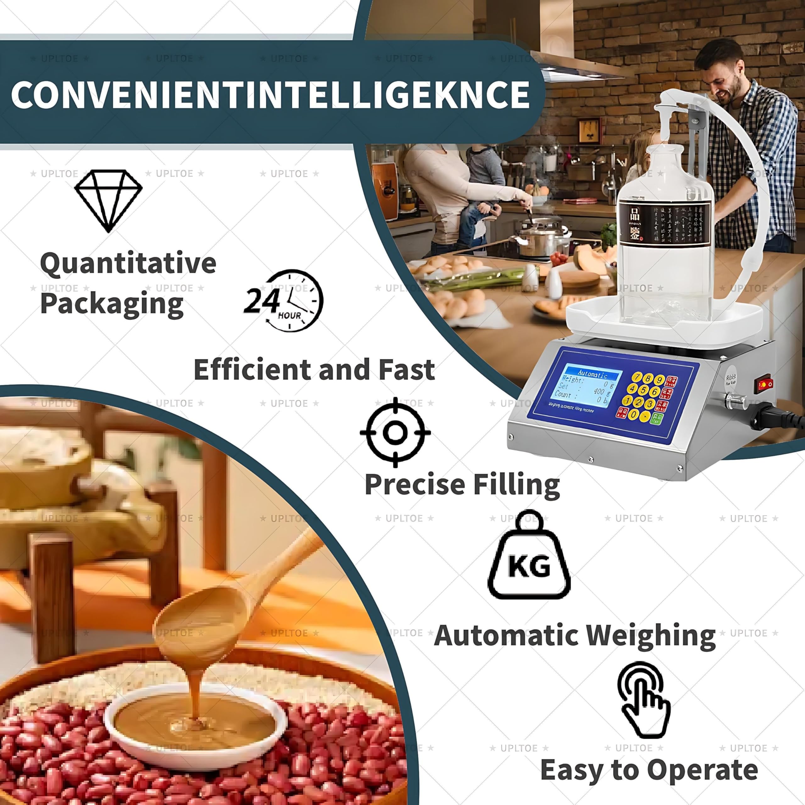 Imbottigliatrice Automatica per Olio, riempitrice quantitativa per liquidi viscosi, Macchina riempitrice Digitale di liquidi, Macchina riempitrice di Oli Cosmetici, per Vino, Olio, Profumo
