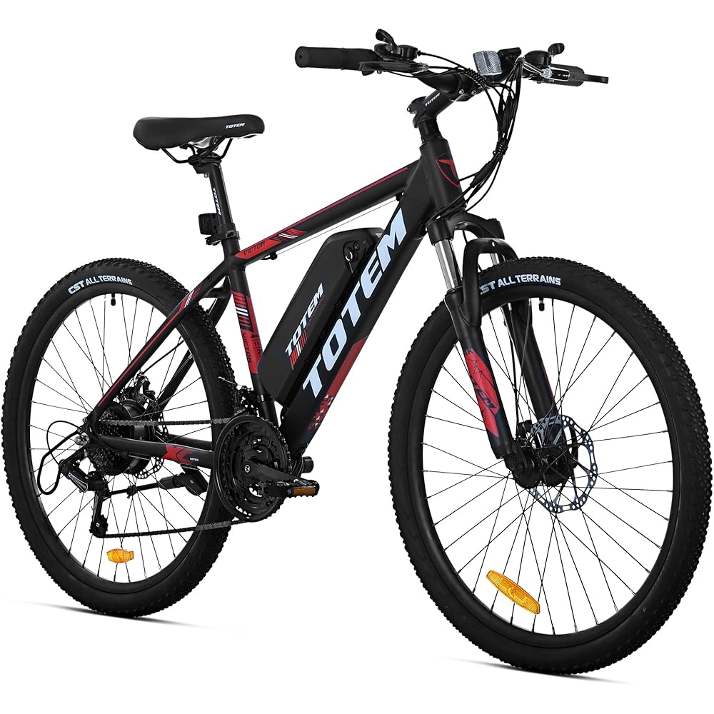 19/mo Finance Totem Electric Bike for Adults 26”, Electric Mountain