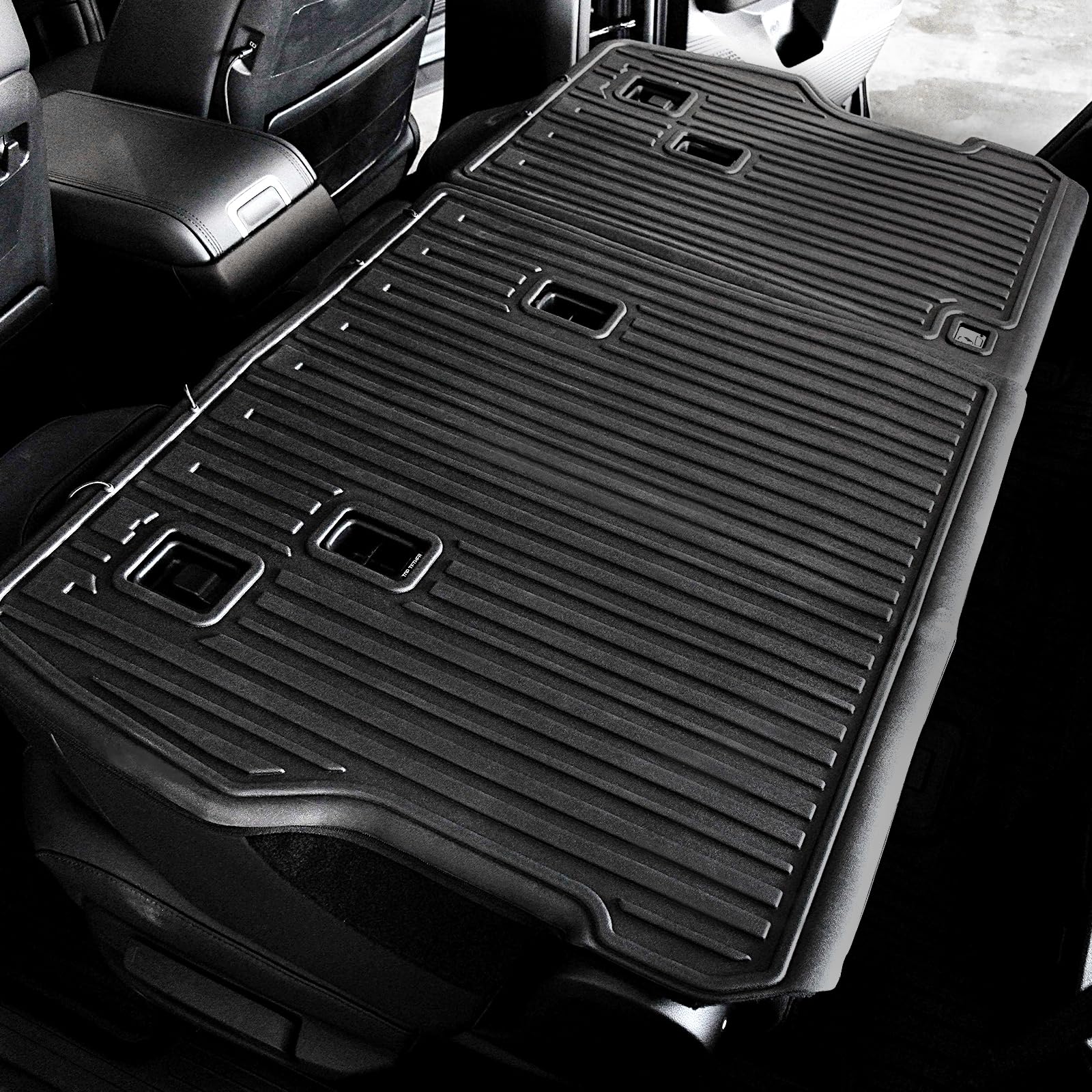 Backrest Mats Kick Mats for 2024 2025 2026 Hyundai Santa Fe 7 Seats Bench Seat Car Mat Accessories — view 4