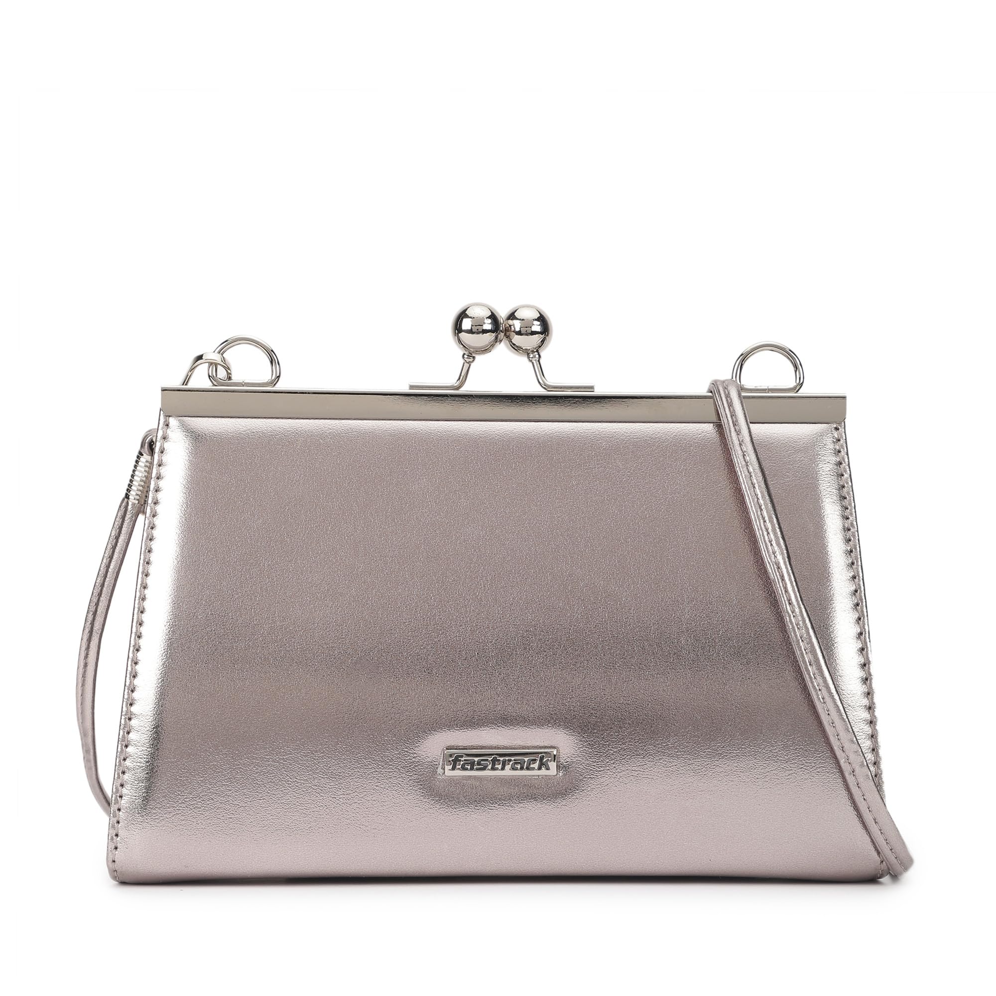 fastrack Party Clutch for Women's, Ladies and Girls | Comes with Detachable Chain Strap |Made Up of Semi PU Leather-picture-32
