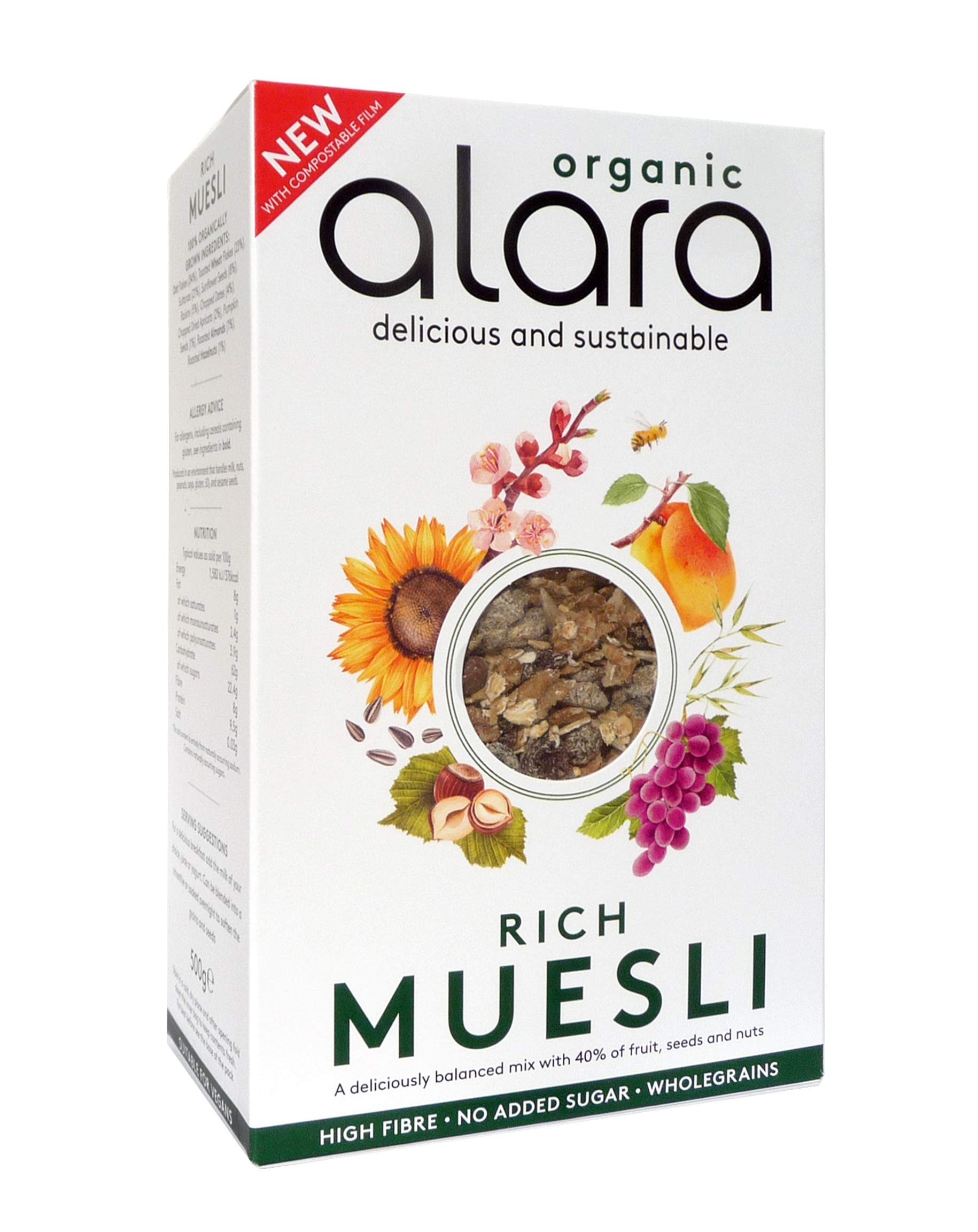 Alara bogate bio musli 500 g (zestaw 3 sztuk)