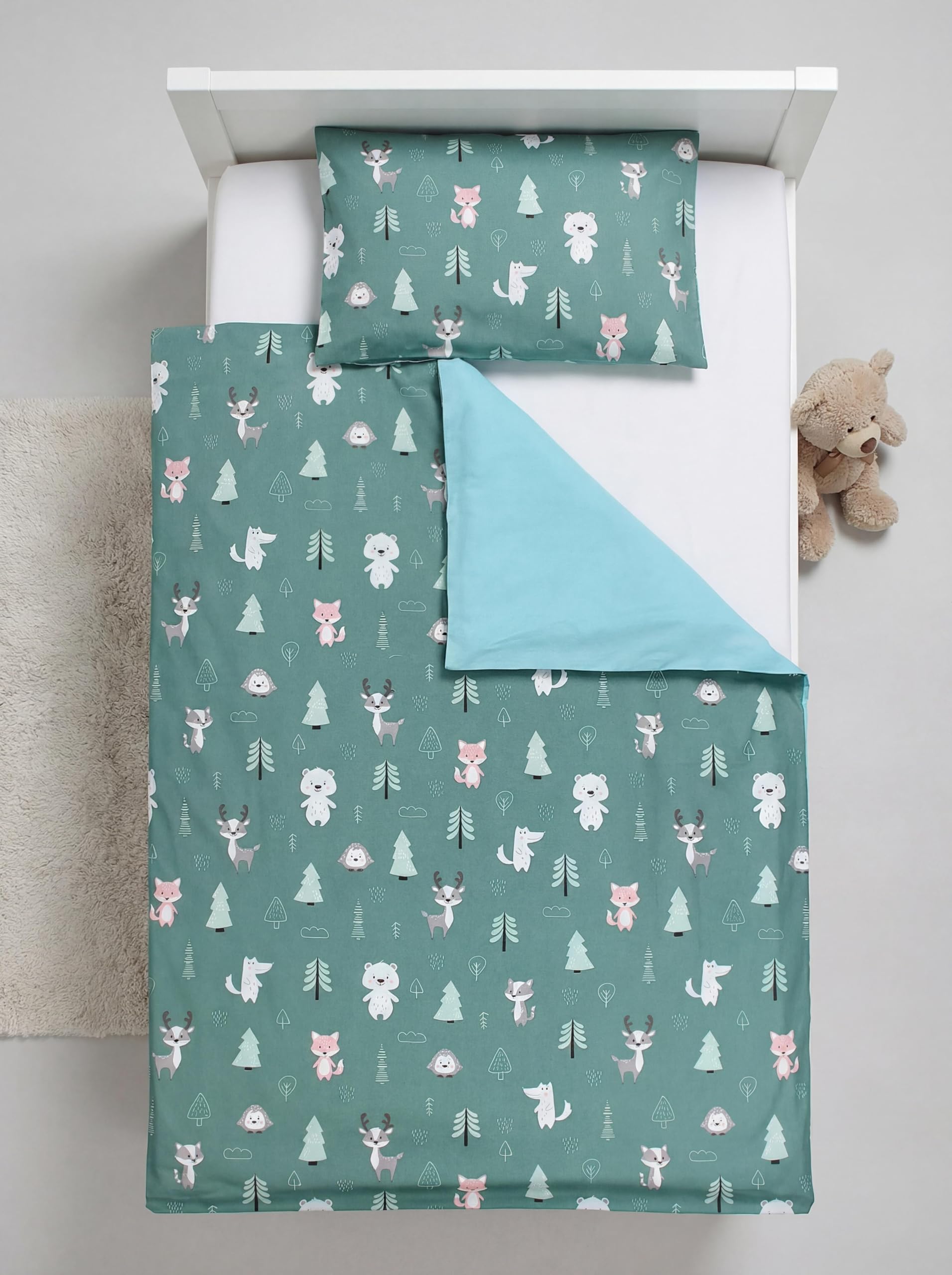 TupTam Juego de Ropa de Cama para Niños, de 2 Piezas., Conejo/Rosa/Lunares, 120x90 cm — view 45