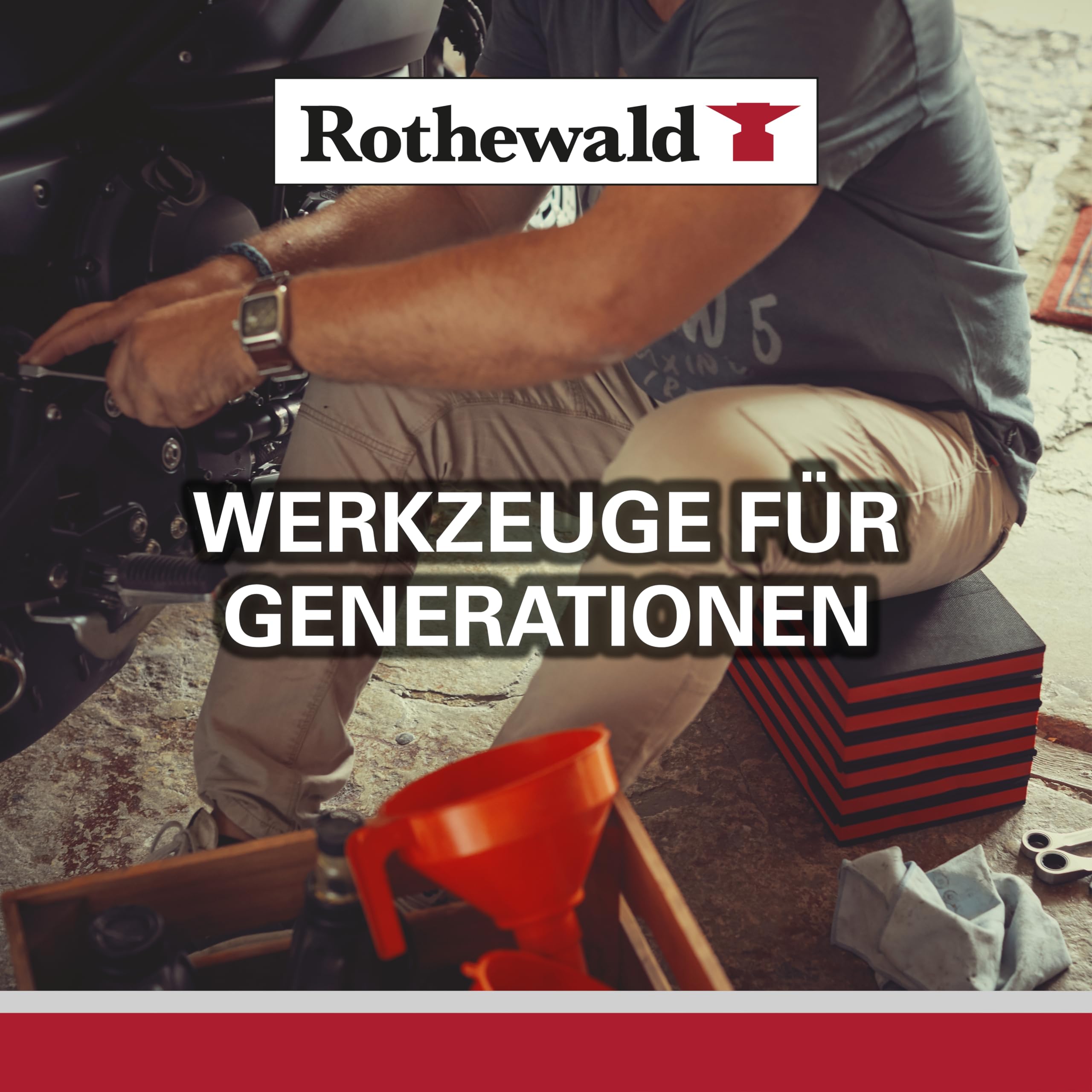 Rothewald Juego de herramientas para motocicleta, 51 piezas, métricas, rollo de herramientas para ciclistas de turismo, juego de herramientas para motocicleta con llaves hexagonales y de boca abierta