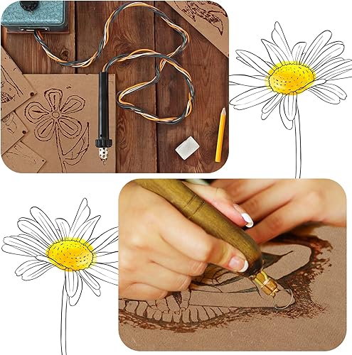 Miniatura 7 de Bucherry 10 piezas de madera contrachapada de madera artesanal de 0.12 pulgadas de 1/8 x 12 x 20 pulgadas, paneles de fibra de densidad media láser