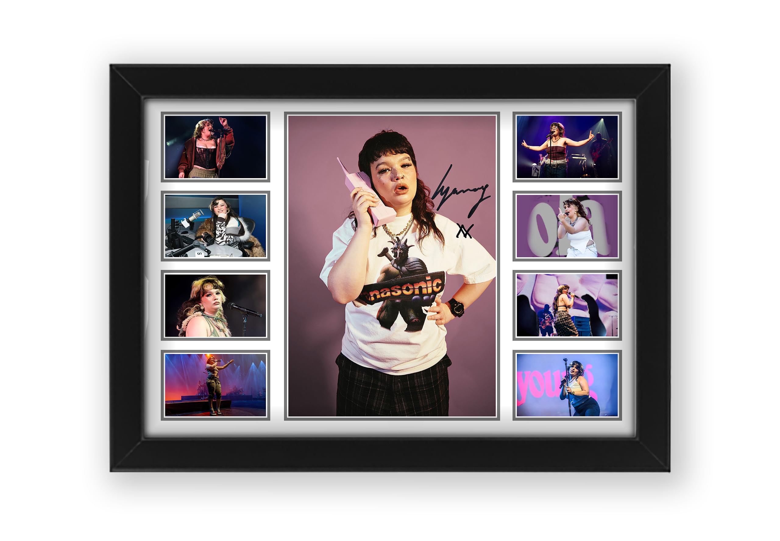 Lola Young Signed Poster Print - Limited Edition Autograph Fan Gift – Collectible Memorabilia Wall Art Merchandise (Unframed A4 (30x21cm))
