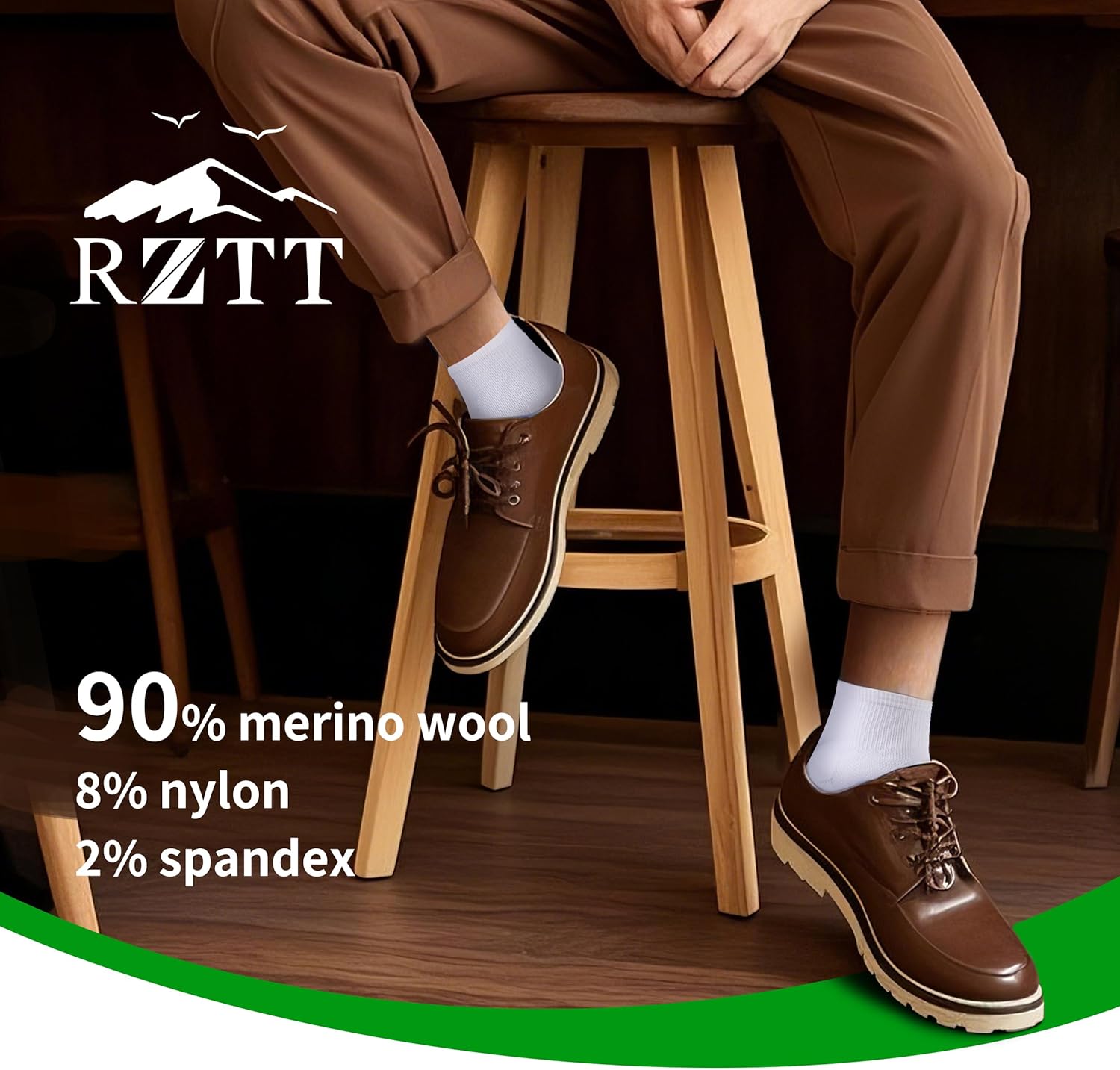 90% Merino Wool Socks for Men and Women,Casual Breathable Soft,3 Pairs - Image 8