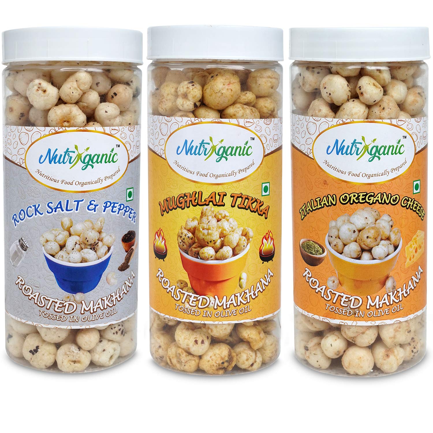 See full amazon price history chart for Nutryganic Roasted Makhana Rock Salt Pepper| Mughlai Tikka| Italian Oregano Cheese Flavoured Foxnuts Pack of 3 (3 * 100g) Nutryganic Roasted Makhana Rock Salt Pepper| Mughlai Tikka| Italian Oregano Cheese Flavoured Foxnuts Pack of 3 (3 * 100g) (B08NXDWR64) Amazon Price History, Amazon Price Tracker