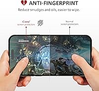 Vista 4 de iCarez Protector de pantalla de vidrio templado para iPhone 15 Plus de 6.7 pulgadas 2023 (paquete de 2) compatible con fundas, cobertura completa