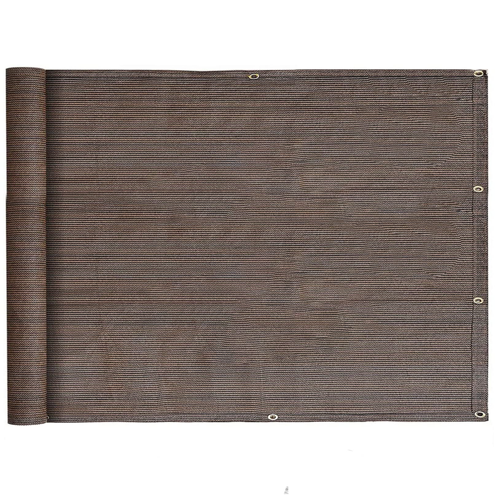 Clôture d'intimité 1x8 m pour balcon et jardin avec œillets et attaches