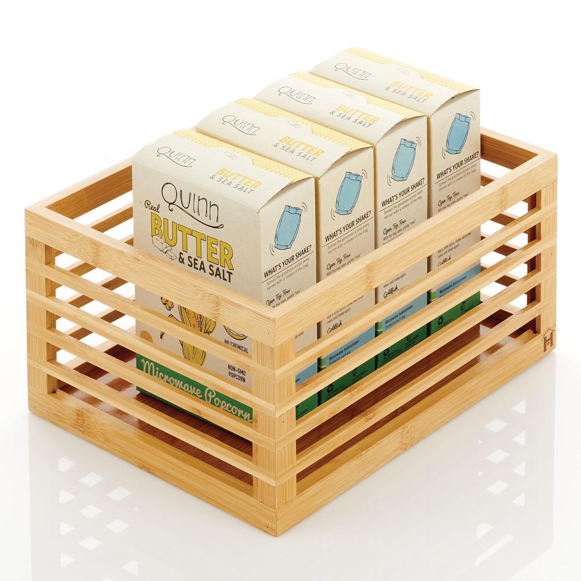 HOMEPRO Better Value for Better Living Home Pro Bamboo Storage Box, Brown 5397