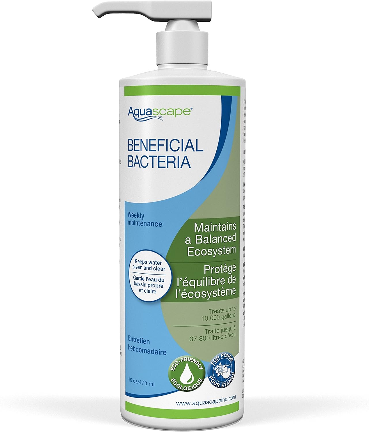 Aquascape Beneficial Bacteria Liquid Water Treatment for Ponds and Water Gardens (32 Oz / 946 ml)