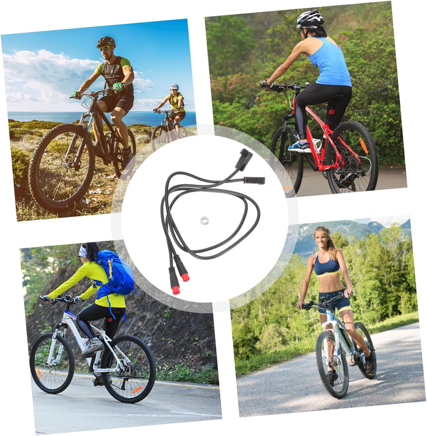 BESPORTBLE 5pairs Brakes Compatible E-Bike Brake Sensor Cable Bike Cable Kit Off Sensor