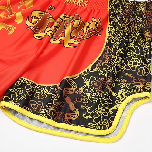 Miniatura 6 de Pantalones cortos deportivos Muay Thai para hombre, pantalones cortos de kickboxing, artes marciales y artes marciales