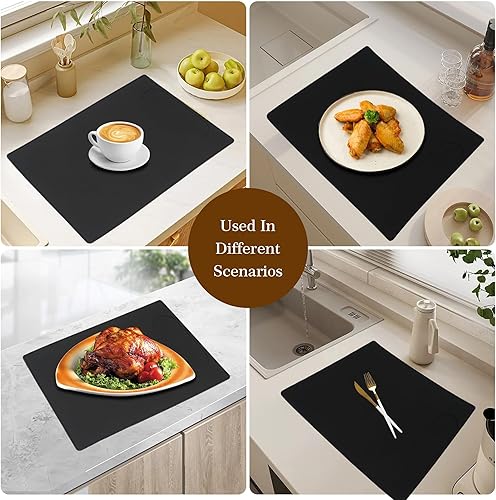 Miniatura 5 de Alfombrilla de silicona para debajo de la máquina de café con labio, accesorio de máquinas automáticas, alfombrilla base de goma multifuncional