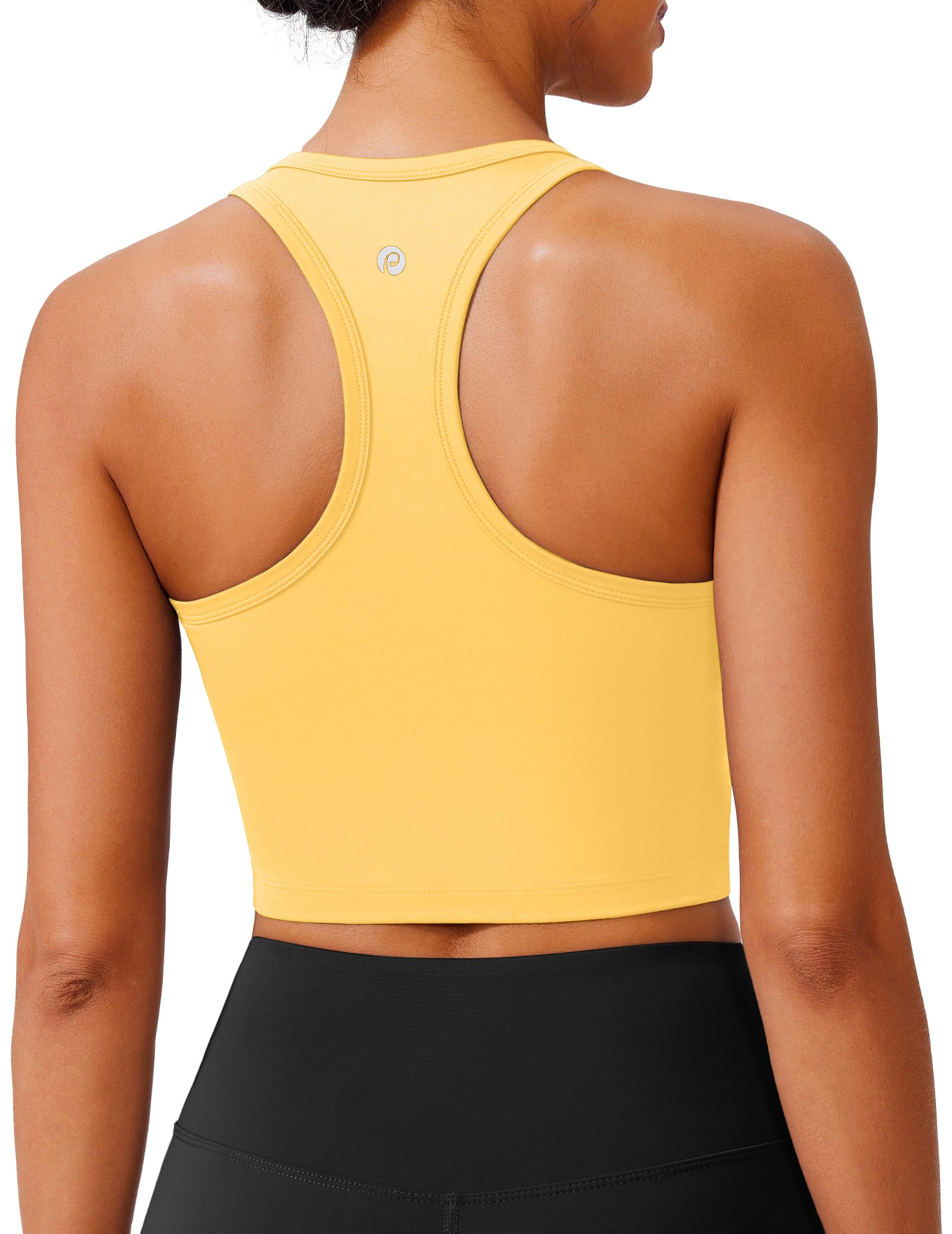 PINSPARK Sports Bra for Women Racerback Tank Tops Light Support Workout Top