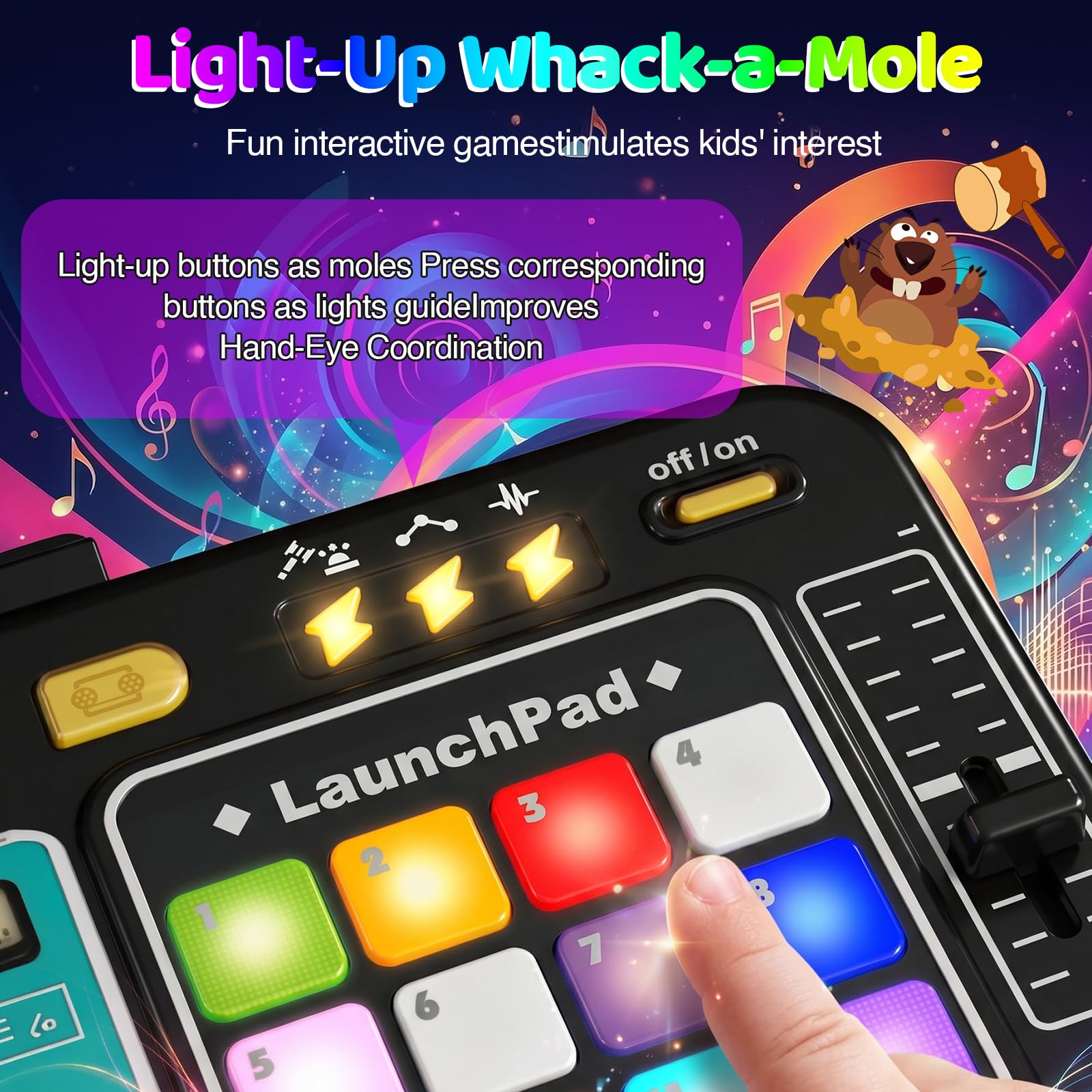 Tavolo DJ per bambini, mixer multifunzione DJ con microfono, 100+ effetti sonori, batteria, giocattolo educativo interattivo con effetti luminosi, per bambini dai 3 ai 12 anni e principianti