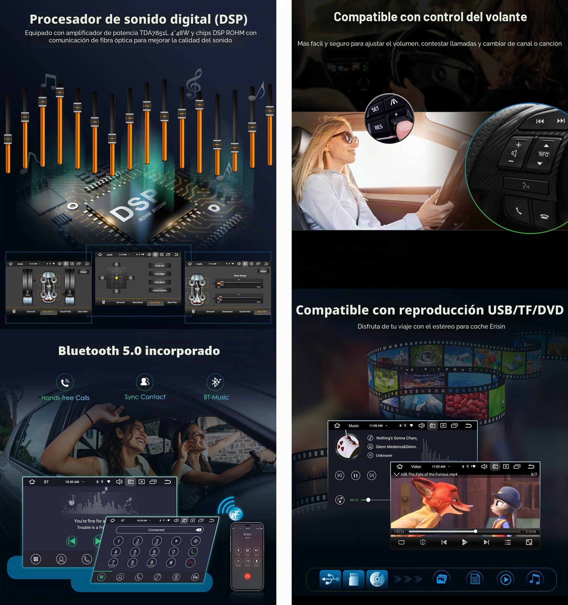 8 Core Android 14 Radio Coche Navegador GPS para Opel Astra H Corsa C/D Antara Zafira B Meriva Wireless Carplay Android Auto DSP Bluetooth 5.0 CD DVD Canbus WiFi Dab+ 4+64GB Pantalla Táctil