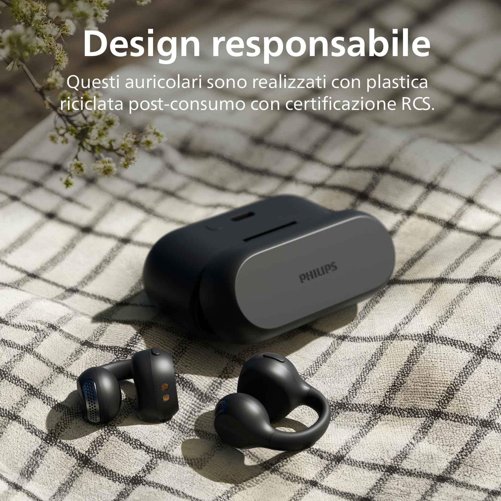 PHILIPS TAQ2000BK auricolari ear-cuff True Wireless open-ear Multipoint Bluetooth – 28 ore di ri… — immagine 6 di 15