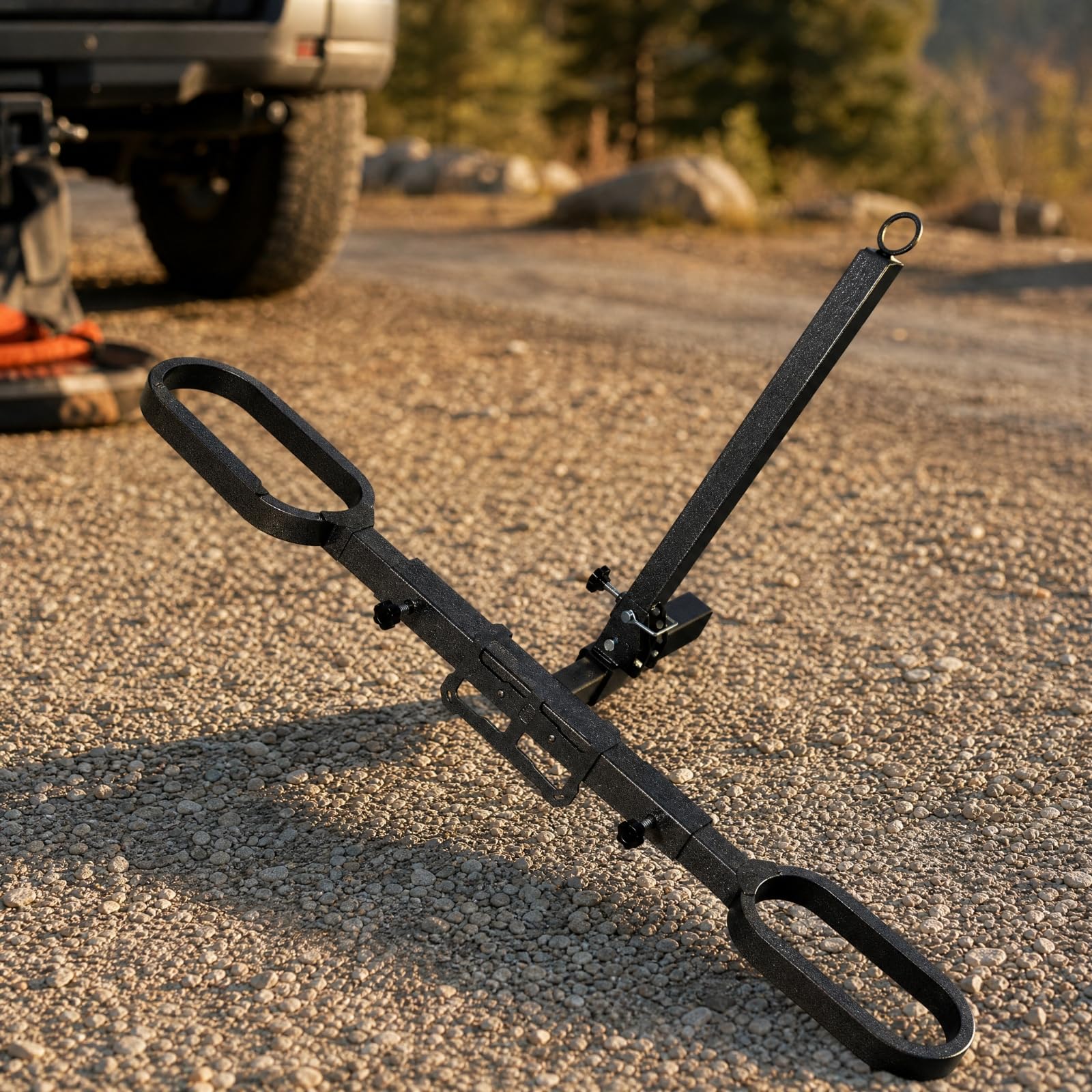 Motorradträg für die Anhängkupplung hochfest radträg mit vstellbarem Rahmen stabil Anhängkupplungsträg für Camping