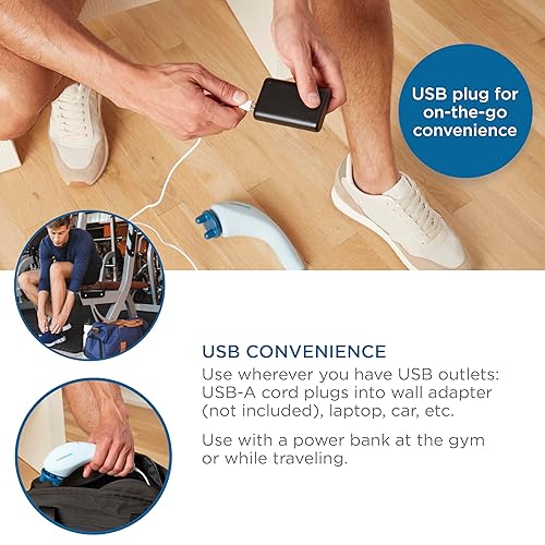 Miniatura 6 de Conair Masajeador para cara y cuerpo Masajeador de cuello, espalda, cuero cabelludo, rodilla, cabeza, cara y piernas para aliviar la tensión de