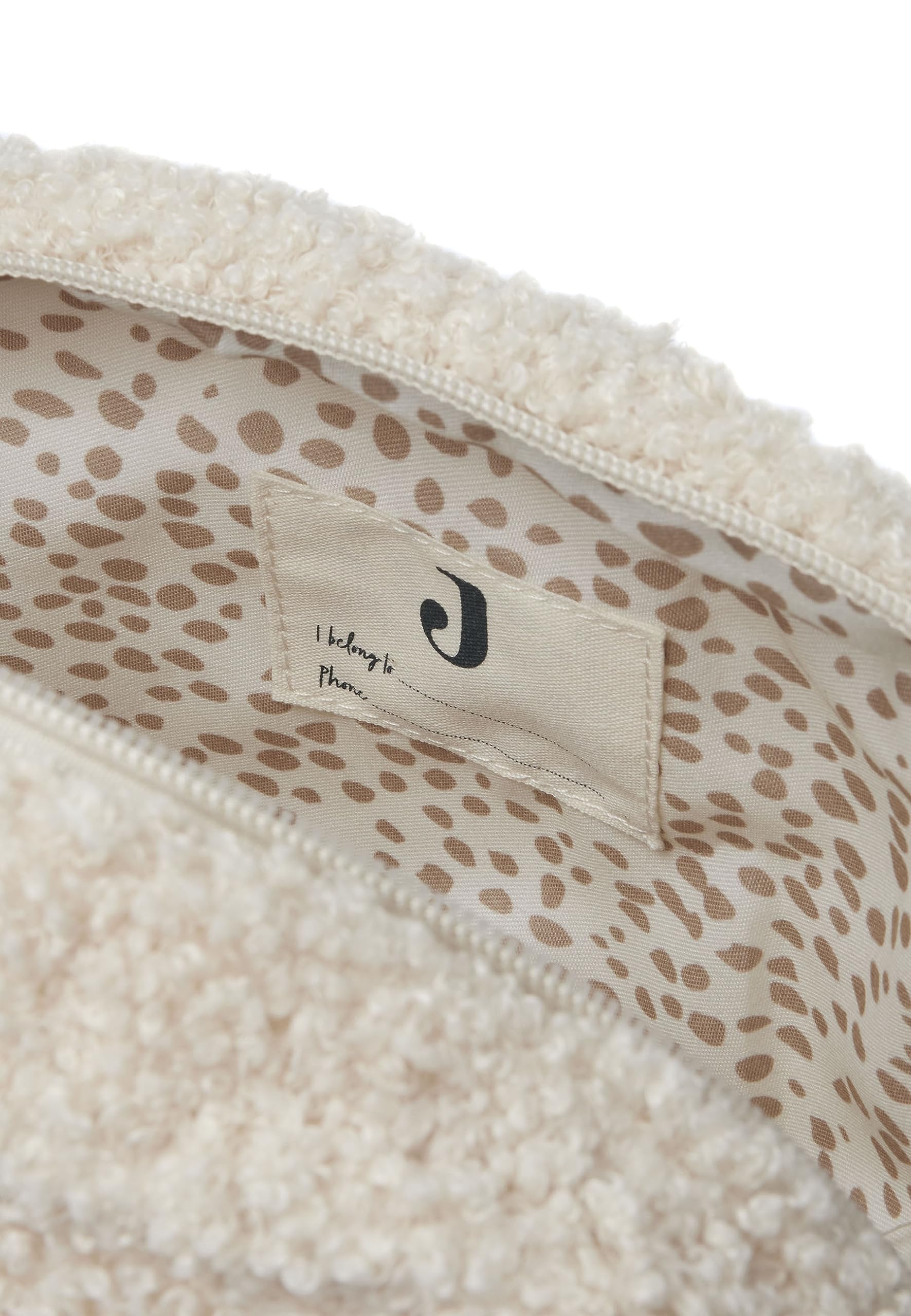 Jollein 053-577-66060 Trousse de Toilette pour Les déplacements Boucle/nœud Ivoire, Ivoire, Boucle Sac à Couches/Trousse de Maquillage/Organiseur