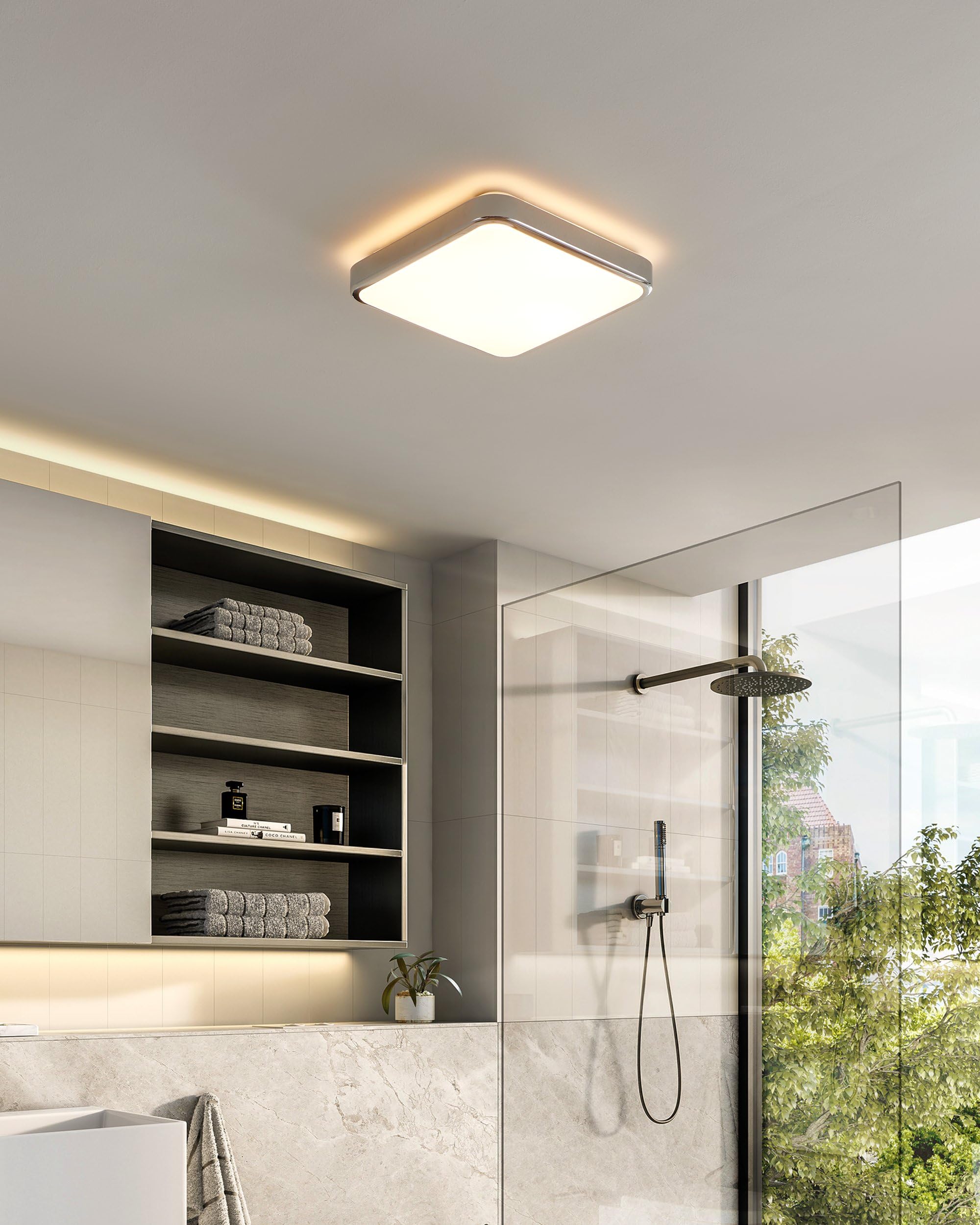 EGLO LED Badezimmer-Deckenlampe Manilva 1, 1 flammige Deckenleuchte