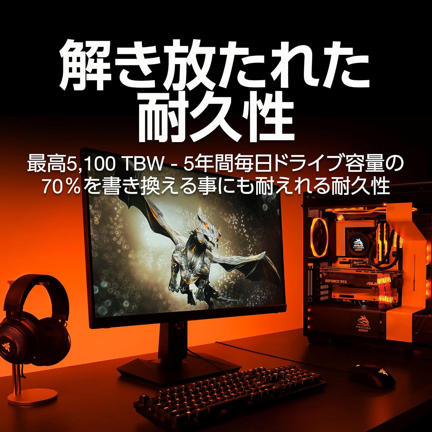 Seagate FireCuda 530R M.2 内蔵 SSD ヒートシンク付き 【PS5 動作 【ガーランド】