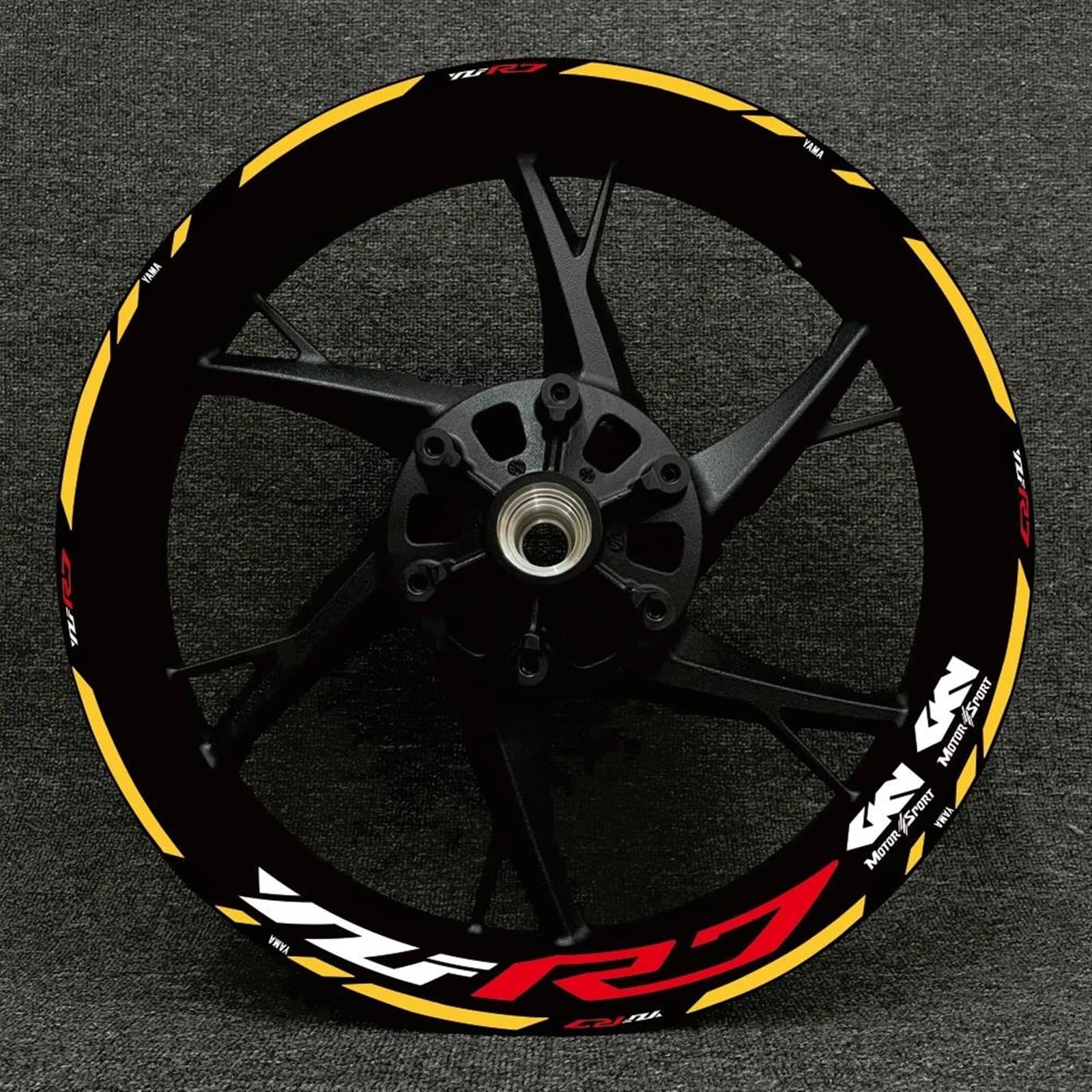 Stickers Motorcycle Wheel Stickers Night Reflective Decorative Rim for Yamaha YZFR7 YZF R7(Style 21)