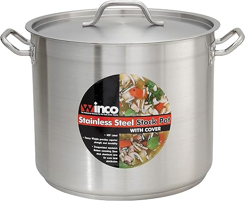 Vista 21 de Winware cacerolas de acero inoxidable, Plateado