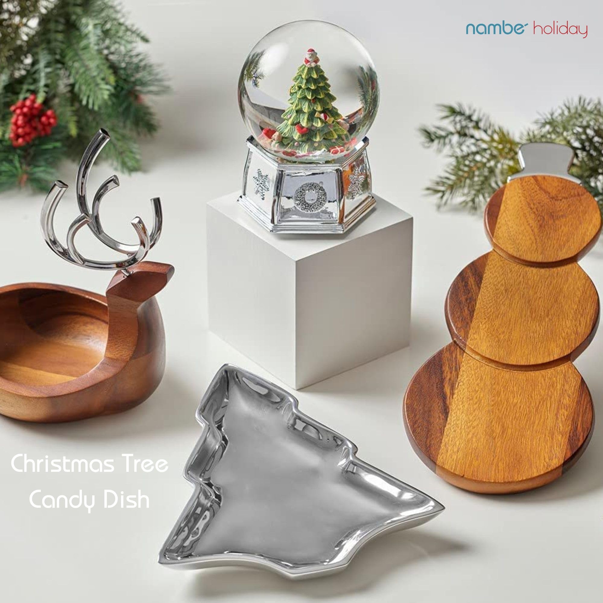 Amazon.co.jp: Nambe クリスマスツリー皿 9インチ : ホーム＆キッチン