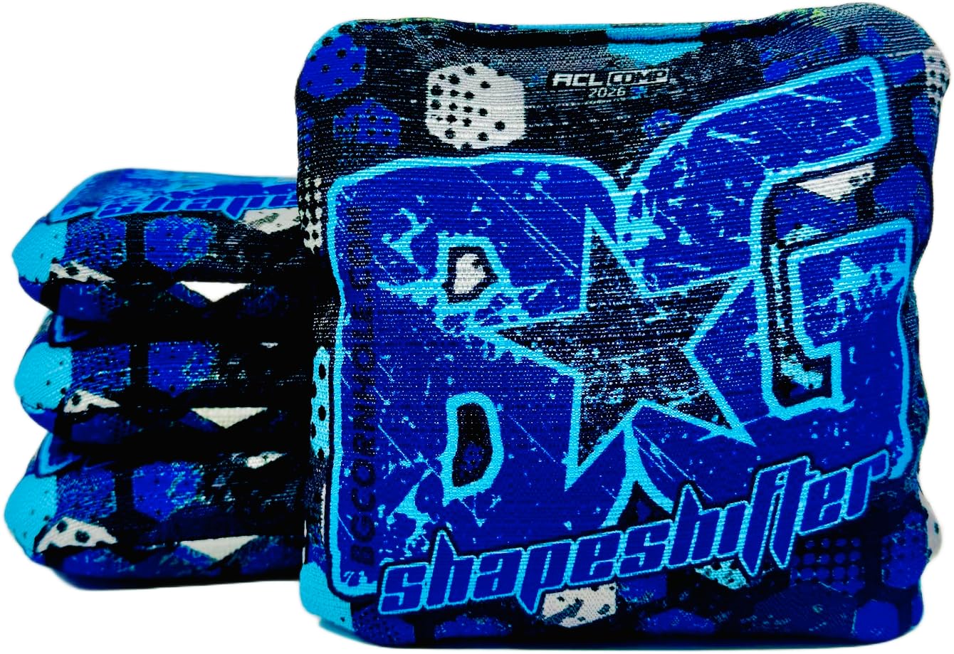 BG Cornhole ShapeShifter Bags | Exclusive to Amazon | Set of 4 Bags | Color: Hex Blue | 2026