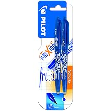 Pilot Frixion 0.7 mm Rollerball Pen - Blue Pack of 2, 224200203
