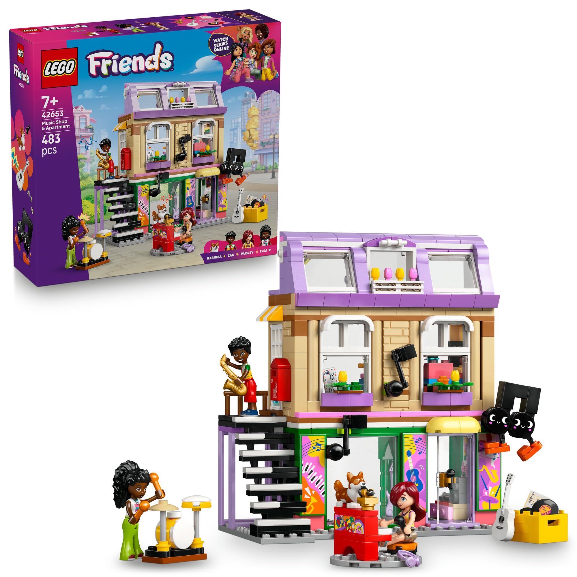 Amazon.co.jp: レゴ(LEGO) フレンズ ミュージックショップとエルサ Dの