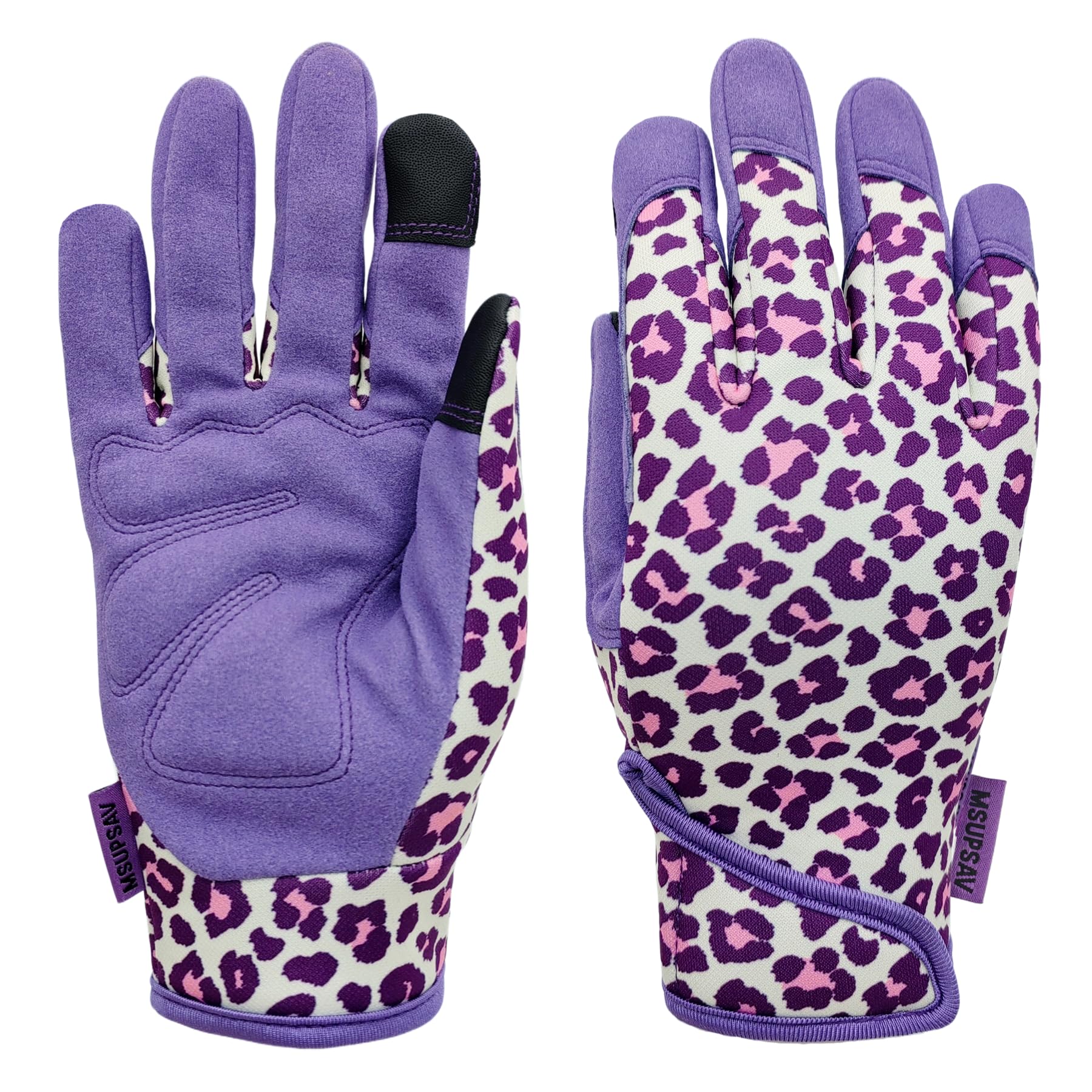 MSUPSAV Thorn Proof&Puncture Resistant Gardening Gloves with Grip,Garden Glove for Women, Leather Yard Work Gifts