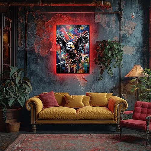 Miniatura 73 de ANRUOXI Graffiti - Lienzo decorativo para pared, diseño abstracto retro, pintura urbana moderna, póster de decoración de pared de zapatos para