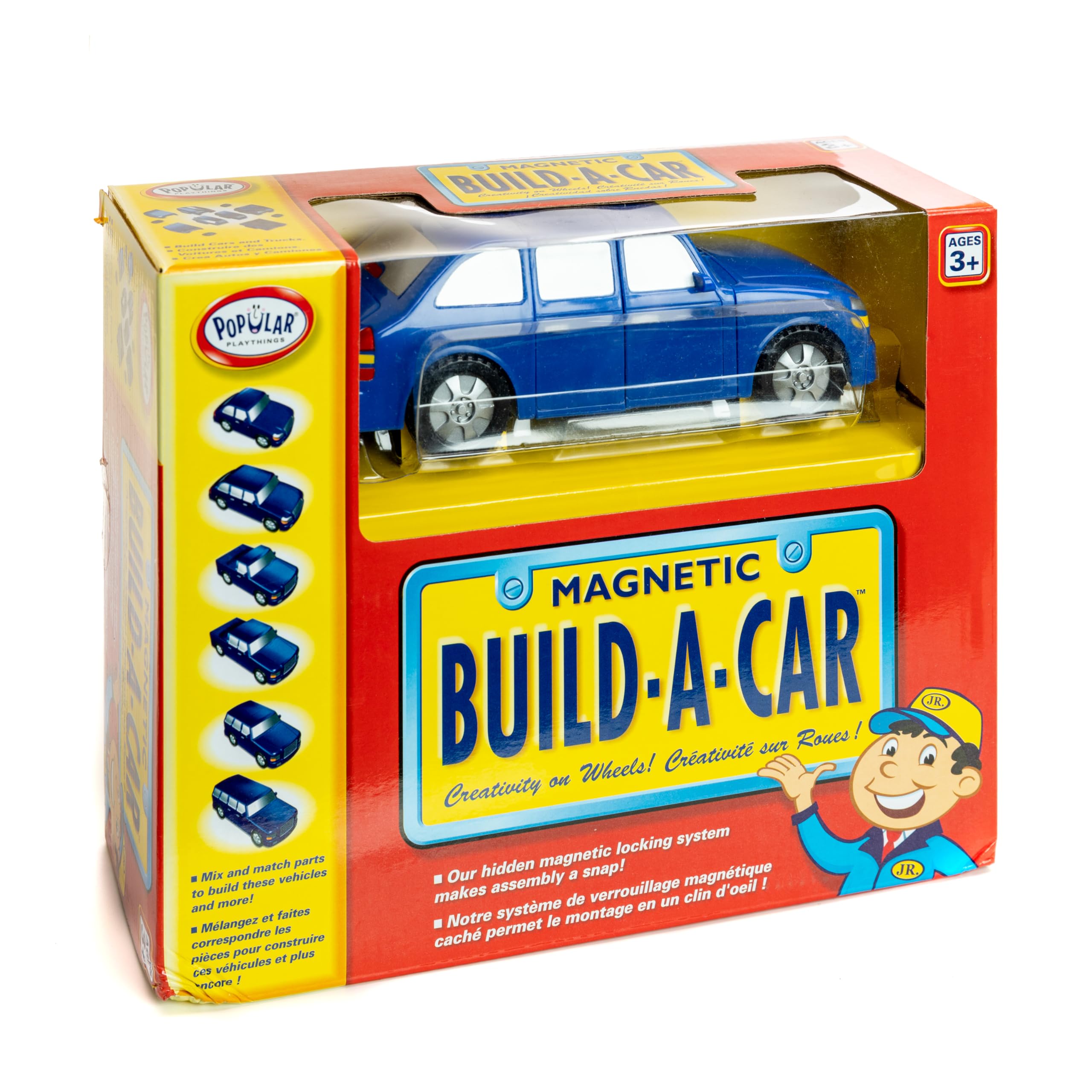 Popular Playthings Magnetic Build-A-Car | for Kids Ages 3 & Up