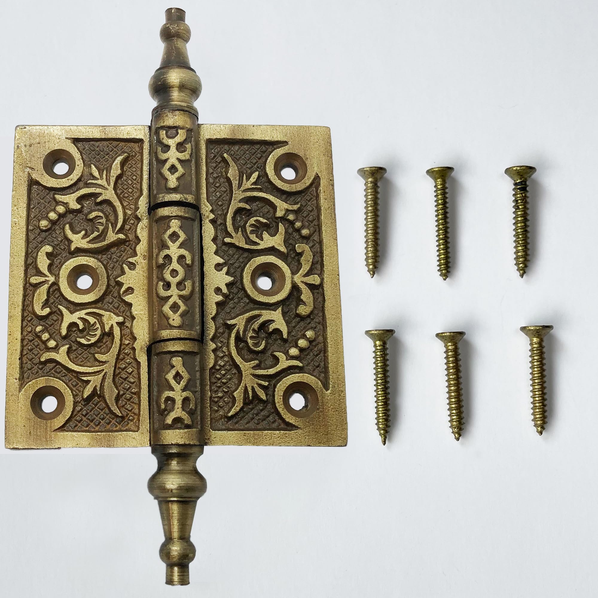 Amazon.co.jp: 6インチ – 装飾的な鉄製ビクトリア朝の蝶番 – HG-102