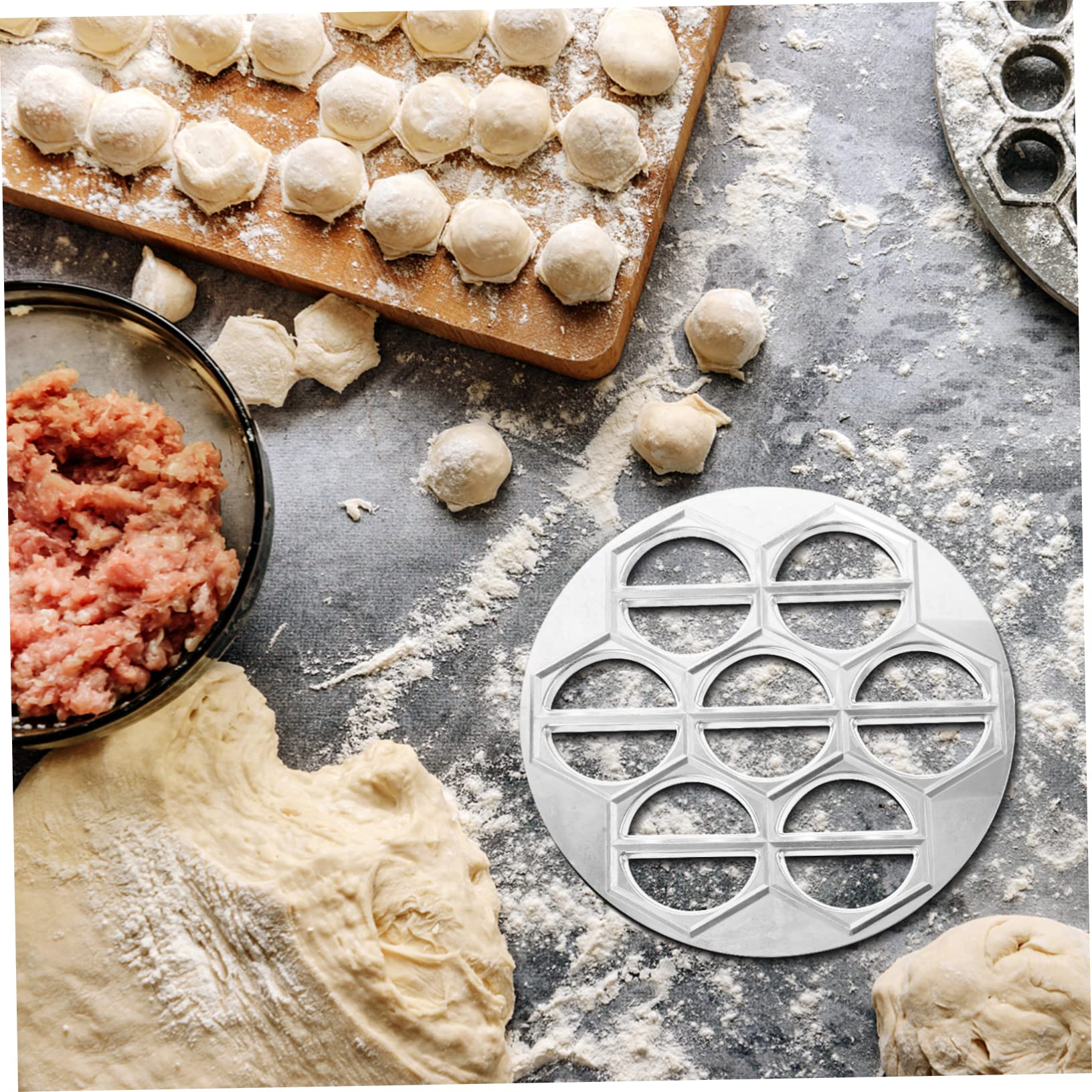 VALICLUD Maker Aluminum Alloy Dumpling Mold Convenient Mold for Quick Dumpling Production for Home Cooking Prep