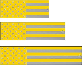 White Water Archery Yellow American Flag Colors Reflective Arrow Wraps 15 Pc Pack Choose Length Width (5, 1)