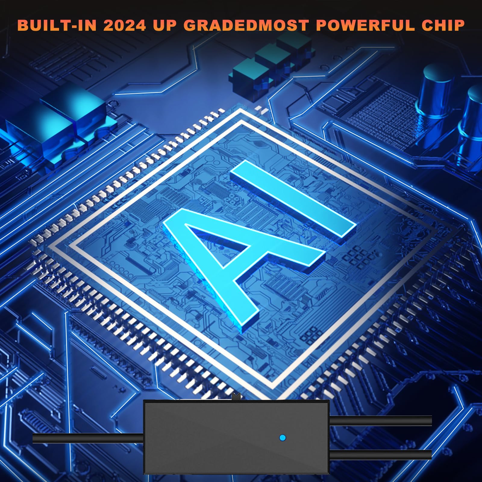 Antenna TV Digitale Interna 2024 - Amplificata 250 Miglia Per 4K/HD, Con Cavo 5M | Riceve Canali Gratis