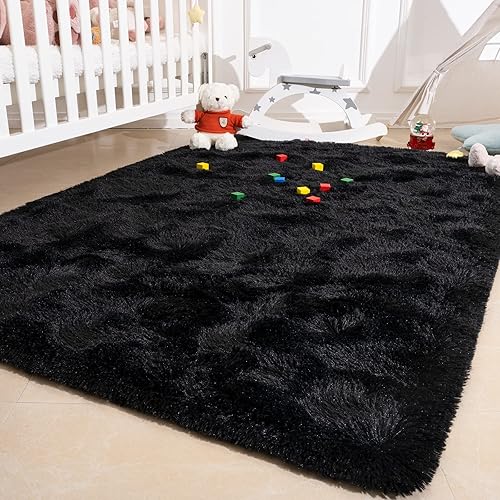 Miniatura 5 de Przemy - Alfombras esponjosas para sala de estar y dormitorio, alfombra moderna y suave de pelo largo para niños, guardería, niños y niñas, alfombra