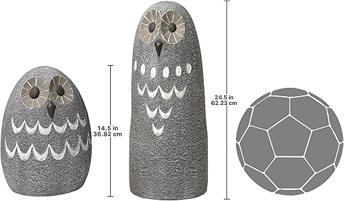 Miniatura 4 de Design Toscano Ogling - Estatua de jardín de búho al aire libre juego de dos